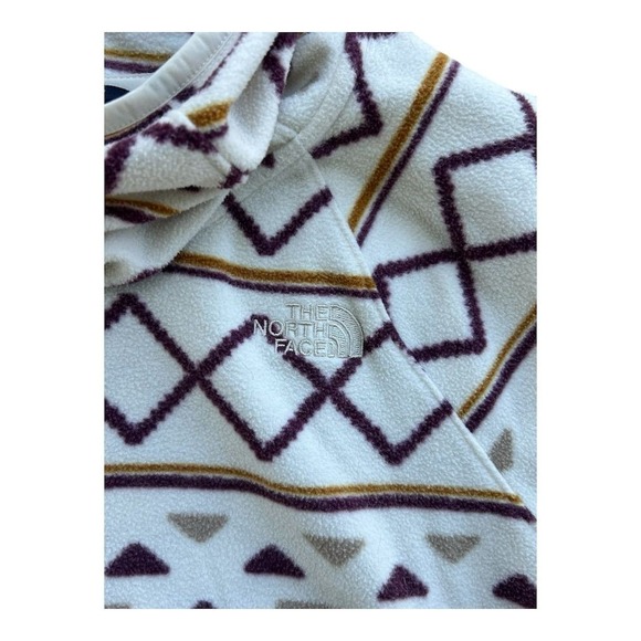 The North Face Women's Geometric Hooded Fleece Pullover Size S - Picture 3 of 5